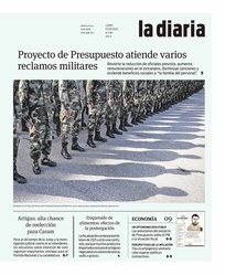 Tapa de la diaria del lunes 7 de septiembre de 2020