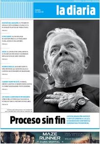 Tapa de la diaria del jueves 25 de enero de 2018
