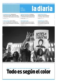 Tapa de la diaria del lunes 15 de julio de 2013