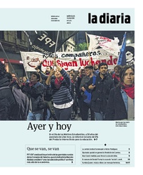 Tapa de la diaria del miércoles 15 de agosto de 2018