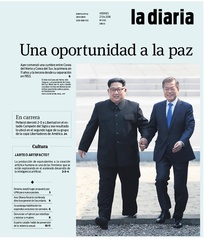 Tapa de la diaria del viernes 27 de abril de 2018