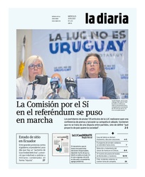 Tapa de la diaria del miércoles 20 de octubre de 2021