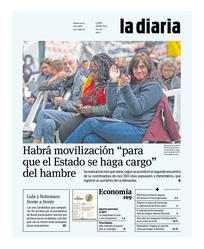 Tapa de la diaria del lunes 29 de agosto de 2022