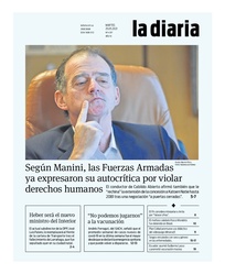 Tapa de la diaria del martes 25 de mayo de 2021