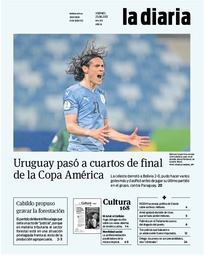Tapa de la diaria del viernes 25 de junio de 2021