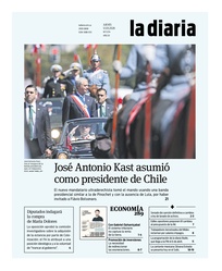 Tapa de la diaria del jueves 12 de marzo de 2026