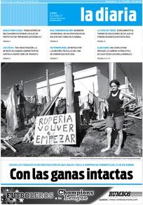 Tapa de la diaria del lunes 2 de enero de 2017