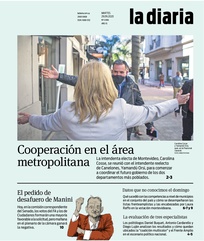 Tapa de la diaria del martes 29 de septiembre de 2020