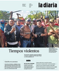 Tapa de la diaria del lunes 23 de abril de 2018