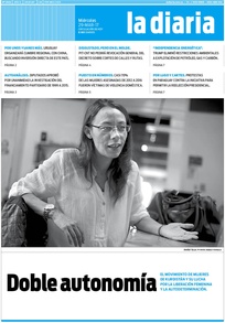 Tapa de la diaria del miércoles 29 de marzo de 2017