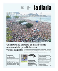 Tapa de la diaria del lunes 22 de septiembre de 2025