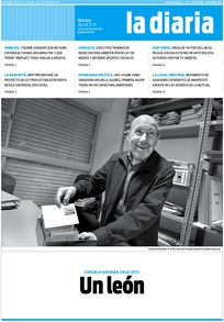 Tapa de la diaria del martes 10 de octubre de 2017