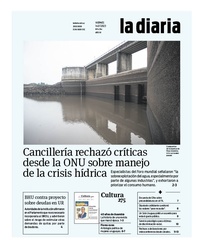 Tapa de la diaria del viernes 14 de julio de 2023