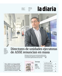 Tapa de la diaria del miércoles 22 de abril de 2020