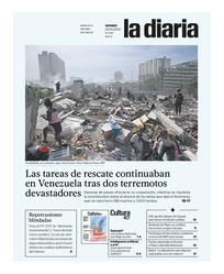 Tapa de la diaria del viernes 26 de junio de 2026