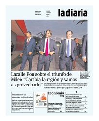 Tapa de la diaria del jueves 30 de noviembre de 2023