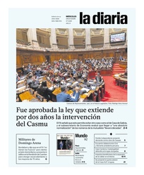 Tapa de la diaria del miércoles 29 de julio de 2026