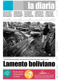 Tapa de la diaria del lunes 26 de noviembre de 2007