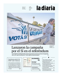 Tapa de la diaria del lunes 25 de octubre de 2021