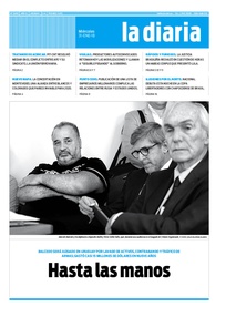 Tapa de la diaria del miércoles 31 de enero de 2018