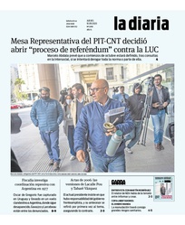 Tapa de la diaria del jueves 10 de septiembre de 2020