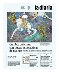 Tapa de la diaria del lunes 1 de noviembre de 2021