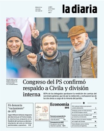 Tapa de la diaria del lunes 4 de julio de 2022