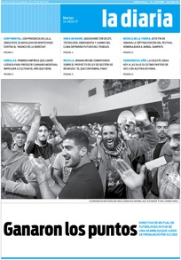 Tapa de la diaria del martes 14 de noviembre de 2017