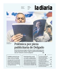 Tapa de la diaria del martes 14 de mayo de 2024