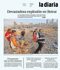 Tapa de la diaria del miércoles 5 de agosto de 2020
