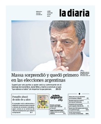 Tapa de la diaria del lunes 23 de octubre de 2023
