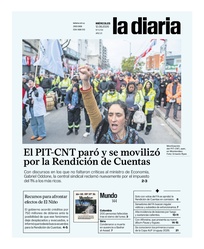 Tapa de la diaria del miércoles 12 de agosto de 2026