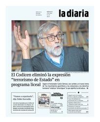 Tapa de la diaria del miércoles 21 de febrero de 2024