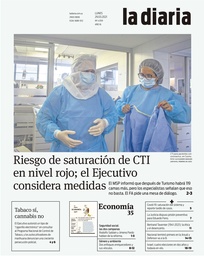 Tapa de la diaria del lunes 29 de marzo de 2021