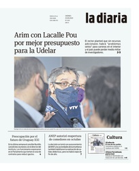 Tapa de la diaria del viernes 25 de septiembre de 2020