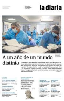 Tapa de la diaria del sábado 13 de marzo de 2021