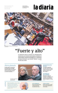 Tapa de la diaria del sábado 9 de agosto de 2025