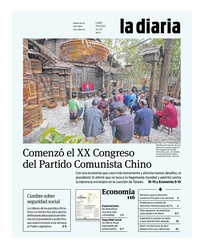 Tapa de la diaria del lunes 17 de octubre de 2022