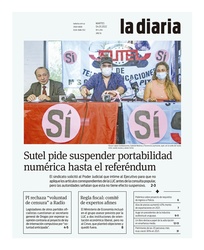 Tapa de la diaria del martes 4 de enero de 2022