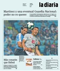Tapa de la diaria del viernes 21 de junio de 2019