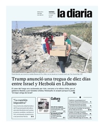 Tapa de la diaria del viernes 17 de abril de 2026