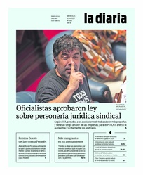Tapa de la diaria del miércoles 12 de abril de 2023