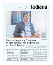 Tapa de la diaria del martes 18 de abril de 2023
