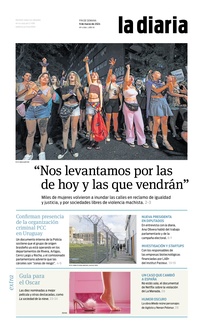 Tapa de la diaria del sábado 9 de marzo de 2024