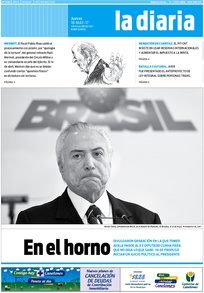 Tapa de la diaria del jueves 18 de mayo de 2017