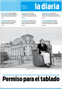 Tapa de la diaria del miércoles 31 de agosto de 2016