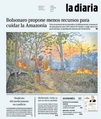 Tapa de la diaria del lunes 14 de septiembre de 2020