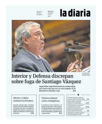 Tapa de la diaria del miércoles 1 de septiembre de 2021