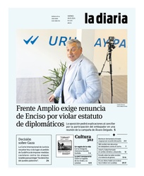 Tapa de la diaria del viernes 26 de enero de 2024