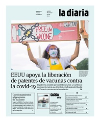 Tapa de la diaria del jueves 6 de mayo de 2021